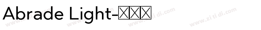 Abrade Light字体转换